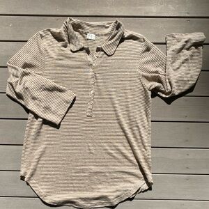 Poetry Striped Polo Shirt, Size 4